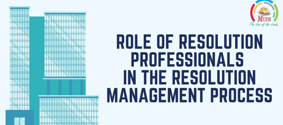 Role of Resolution Professionals in the Resolution Management Process