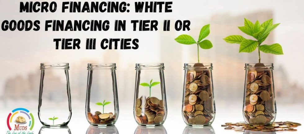 Microfinancing White goods financing in tier 2 or tier 3 cities