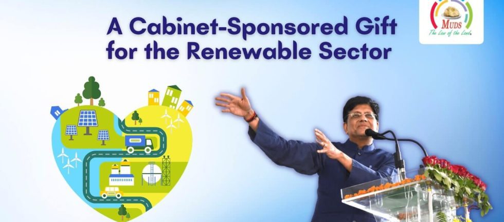 A Cabinet-Sponsored Gift for the Renewable Sector