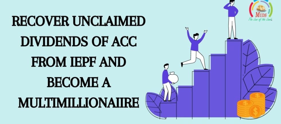Recover Unclaimed Dividends of ACC from IEPF