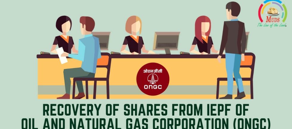 Recovery of shares from IEPF of Oil and Natural Gas Corporation (ONGC)