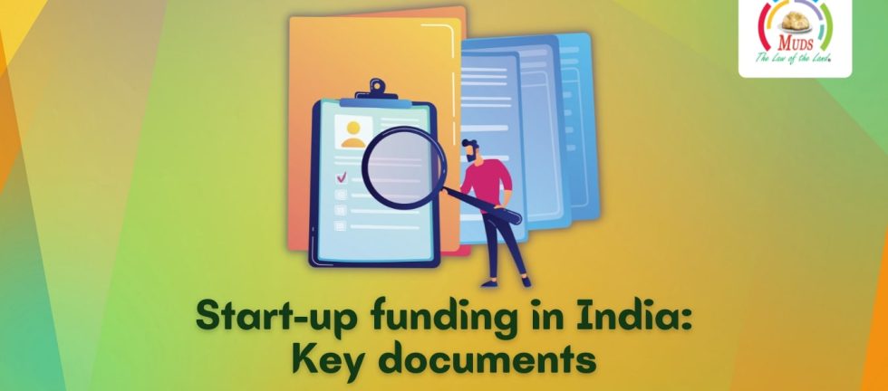 Start-up funding in India - Key documents