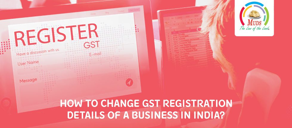 Change GST Registration Details