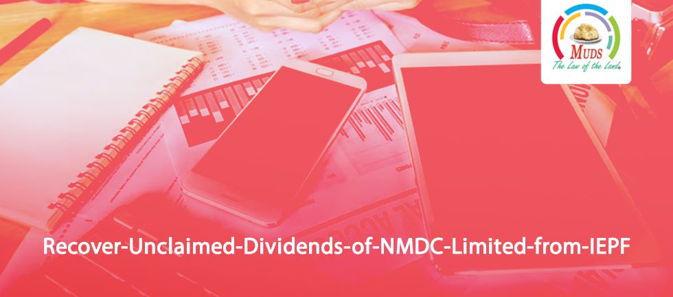 Recover Unclaimed Dividends of NMDC Limited from IEPF