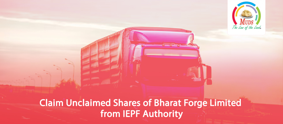 Claim Unclaimed Shares of Bharat Forge Limited from IEPF Authority