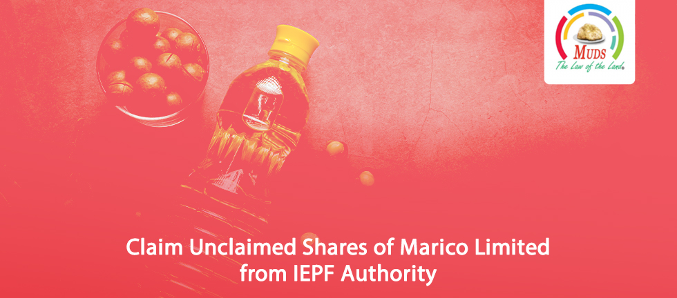 Claim Unclaimed Shares of Marico Limited from IEPF Authority