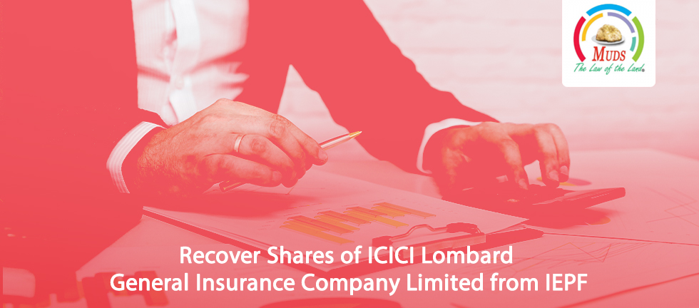 Recover Shares of ICICI Lombard General Insurance Company Limited from IEPF