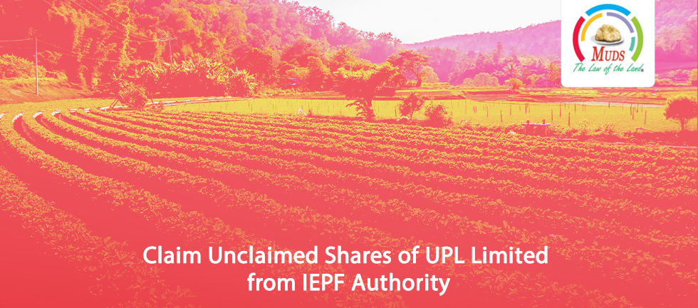 Claim Unclaimed Shares of UPL Limited from IEPF Authority