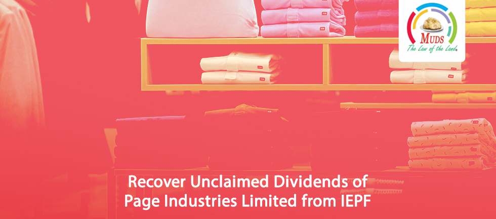 Recover Unclaimed Dividends of Page Industries Limited from IEPF