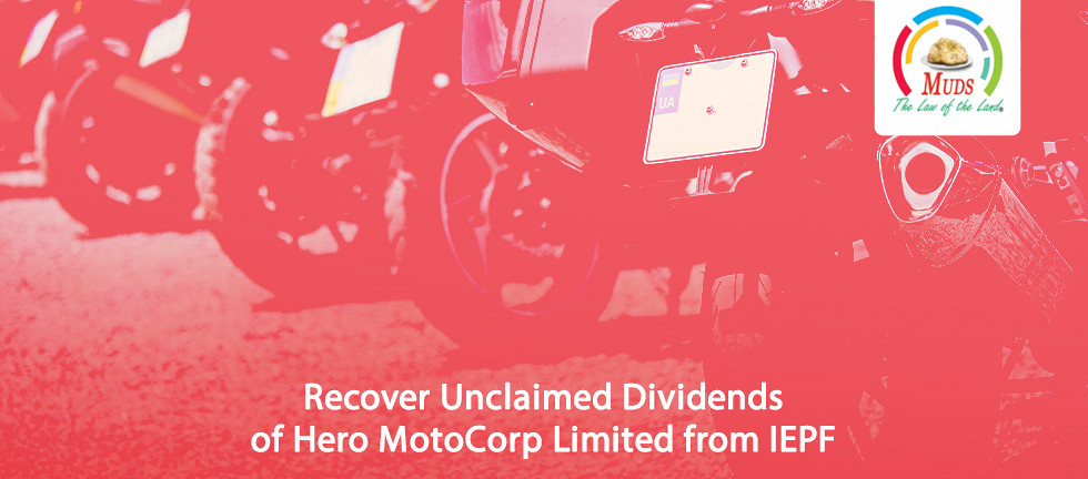 Recover Unclaimed Dividends of Hero MotoCorp