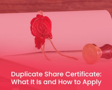 Duplicate Share Certificate