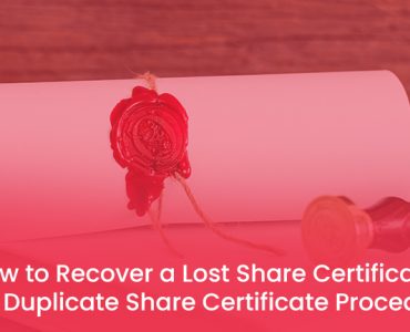 how to recover a lost share certificate